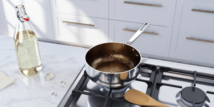 Comment rattraper une casserole brûlée avec deux ingrédients présents dans vos placards