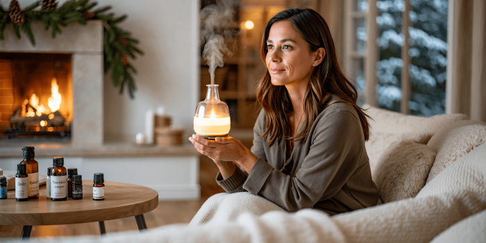 Aromathérapie de Noël : les bienfaits des huiles essentielles de l’hiver