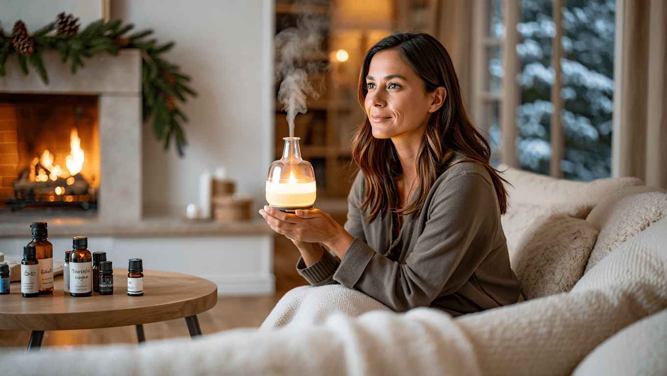 Aromathérapie de Noël : les bienfaits des huiles essentielles de l’hiver