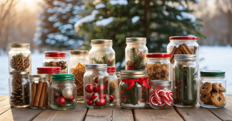 20 DIY de Noel avec des pots de verre