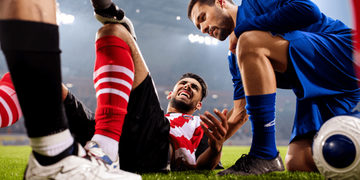 Traitements des blessures du footballeur