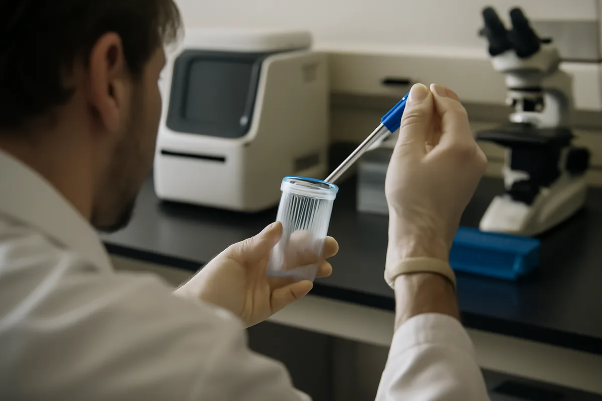 Comment un test est-il réalisé et quelles techniques sont utilisées? — La collecte s’effectue à partir d’un échantillon de selles envoyé au laboratoire après l’achat d’un kit . Les laboratoires utilisent principalement des méthodes de séquençage ADN pour identifier les espèces